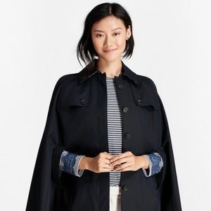 Brooks Brothers Red Fleece Collection Navy Water-Repellent Twill Cape - XL